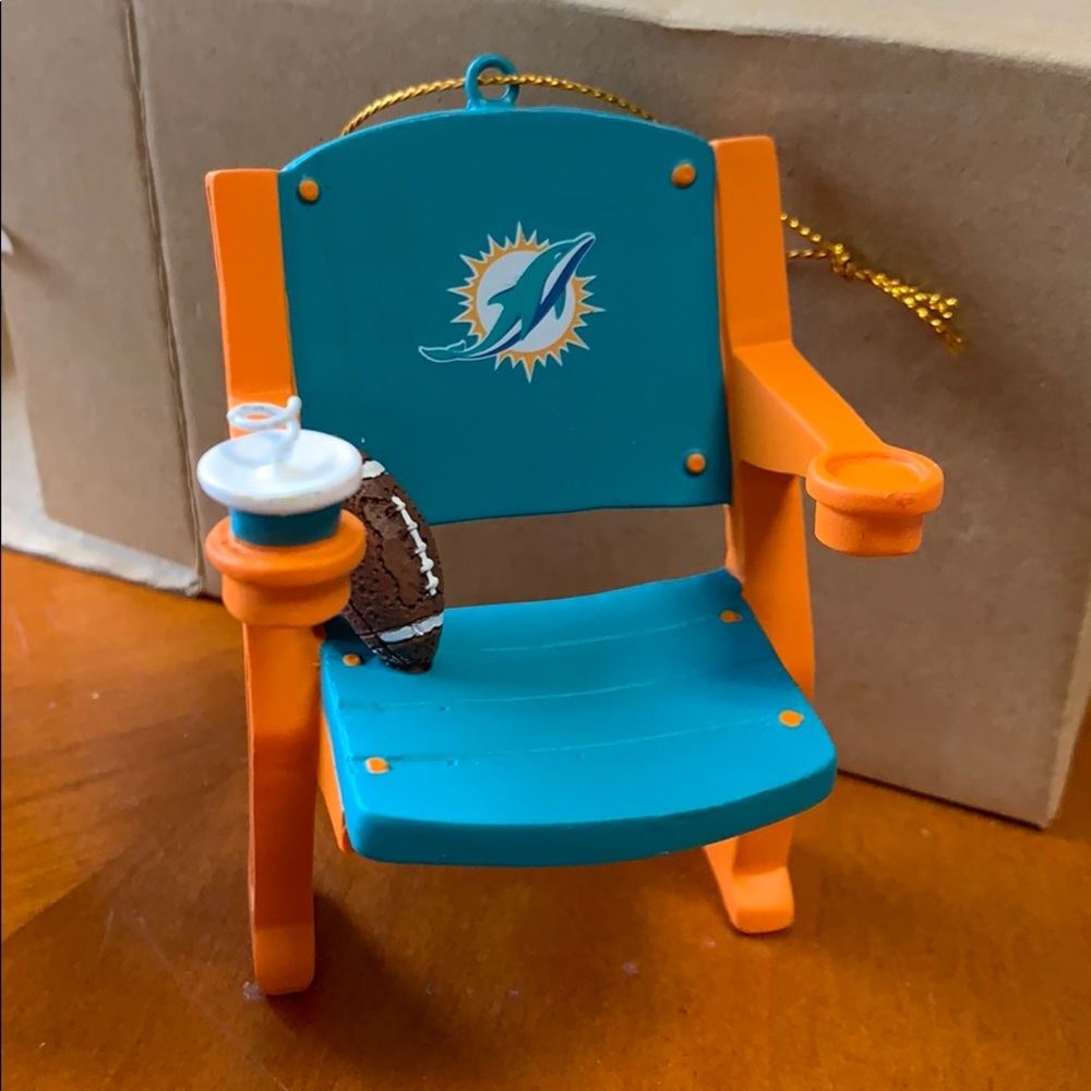 Miami Dolphins Stadium Seat Chair Fan Ornament